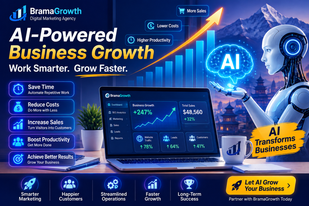 AI Business Growth helping businesses increase sales